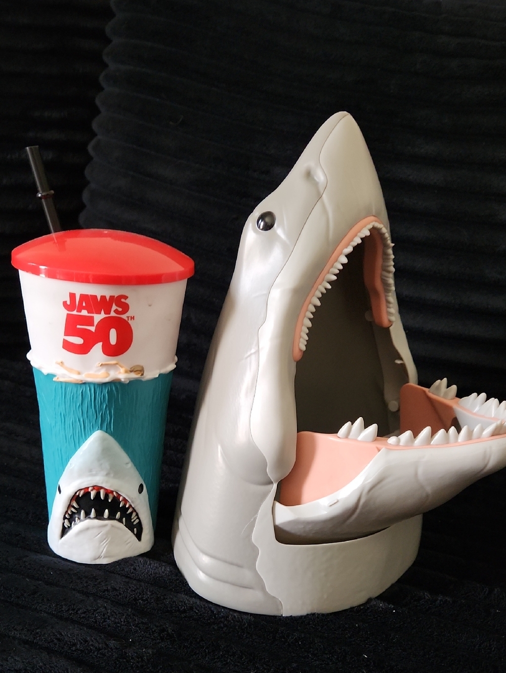 JAWS 50th Anniversary Shark Cup & Popcorn Bucket Collectible